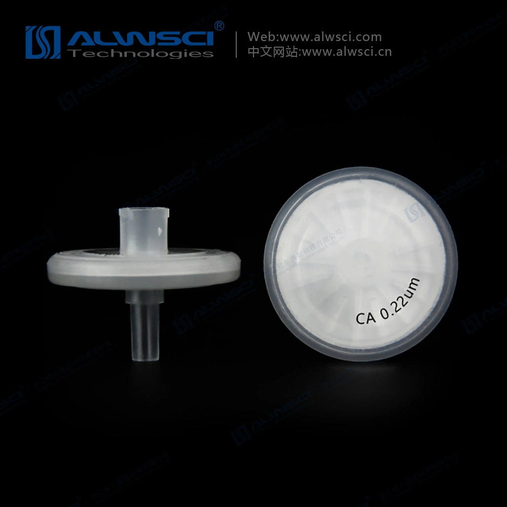 Labfil High Quality Welded 25 mm 0.22um/0.45um Ca Syringe Filter with PP Pre-Filter