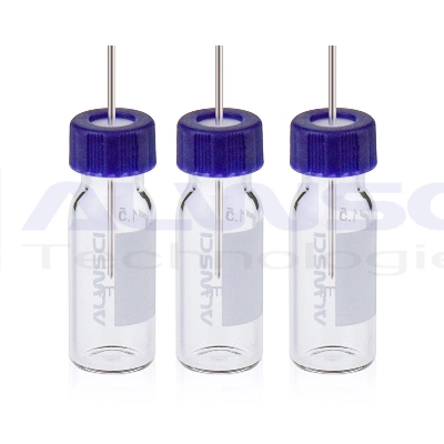 2ml Amber Glass 12X32mm Flat Base 9-425 Screw Thread Vial with Label.