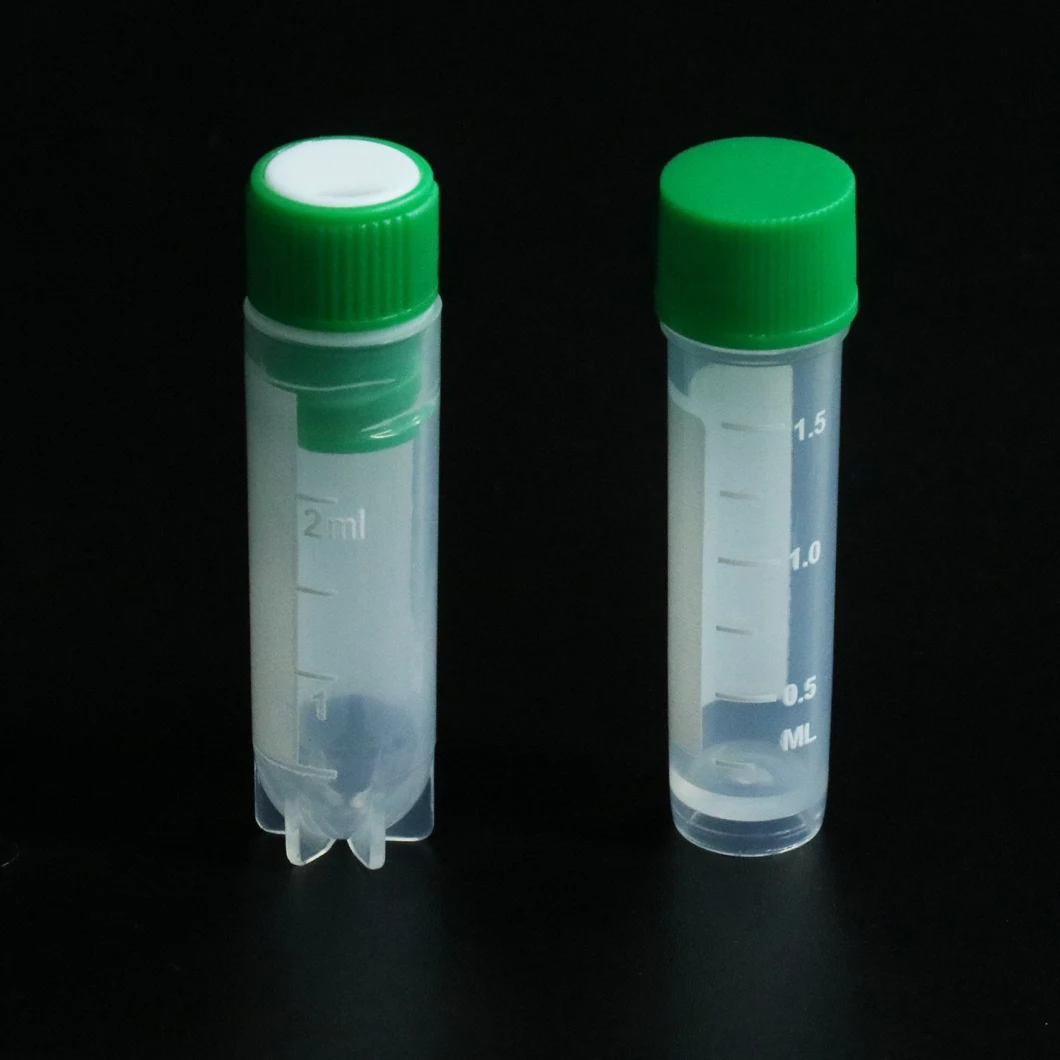 Conical PP Sample Liquid Nitrogen External Cryovials Micro Tubes Ultralow Temperature Cryogenic Storage Vials OEM