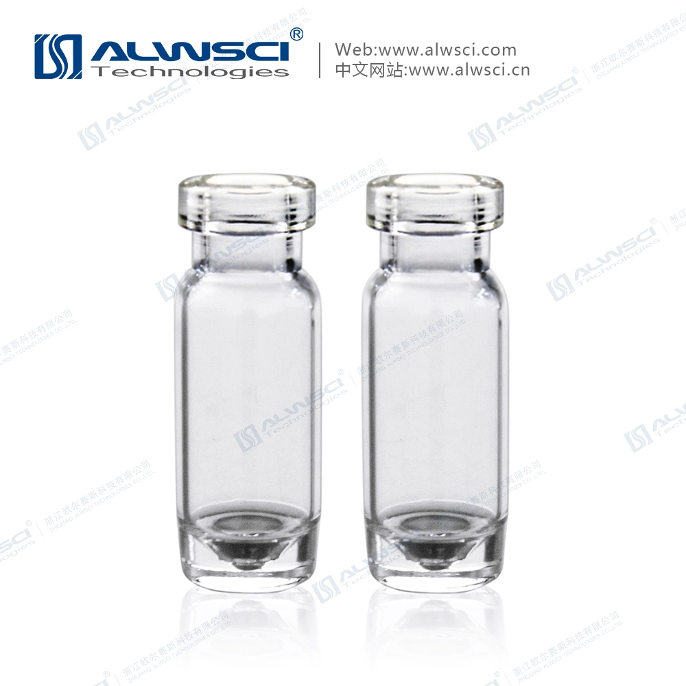 2ml Crimp High Recovery Vial Clear Glass Lab Vial for HPLC Chromatography