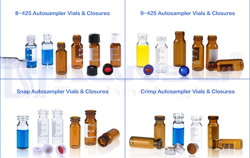 2ml 9-425 Wide Opening PP Screw Vial with Graduations Transparent