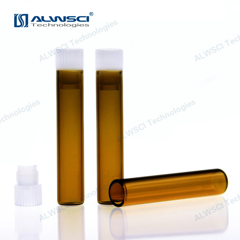 Alwsci 1ml Clear Glass Shell Vial with Plug 8X40mm