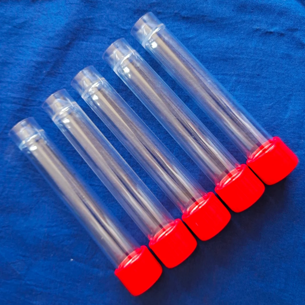 Laboratory Disposable Plastic PP Test Tubes Non-Sterile with or Without Cap for Virus Collection Tube 10ml