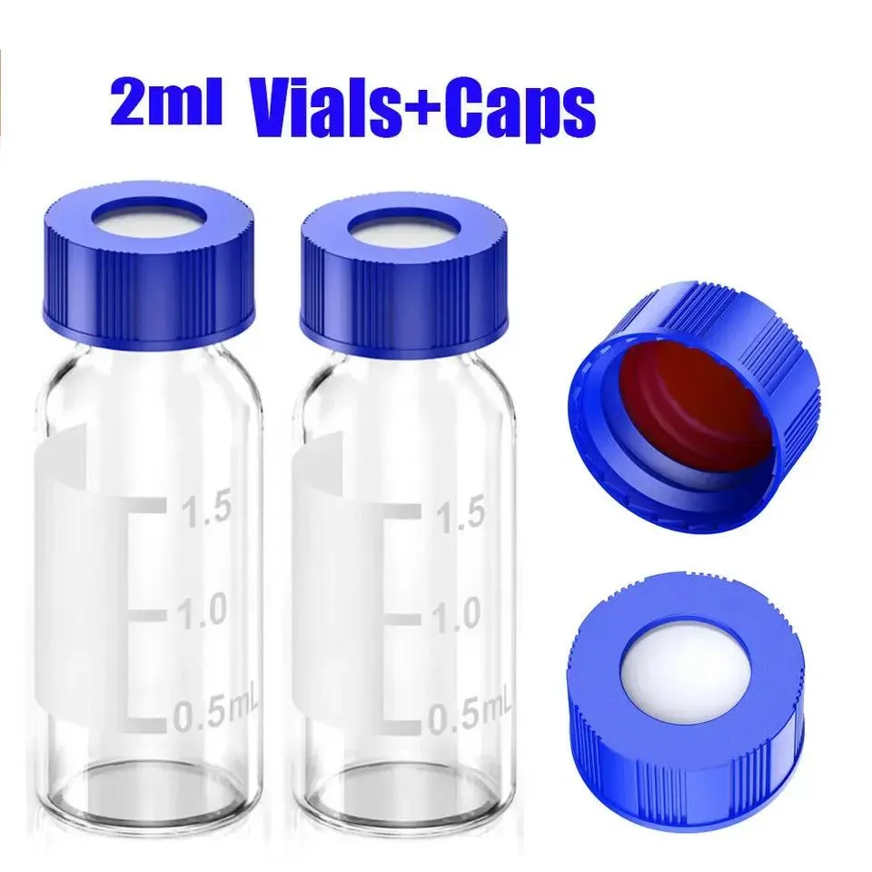 2ml Lab Liquid Chromatography Gc Amber Glass HPLC Autosampler Vials