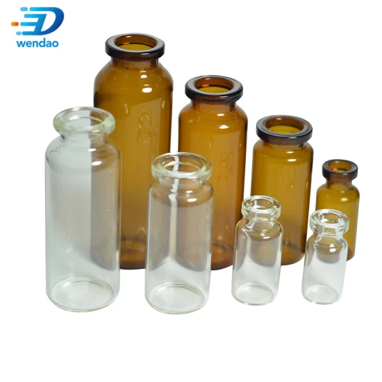 Vial Medical Glass Vials 2ml Snap on Neck Crimp Neck Mini Glass Bottles