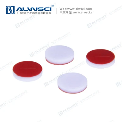 Alwsci HPLC Gc 9-425 Red PTFE/White Silicone Pre-Slit Septa