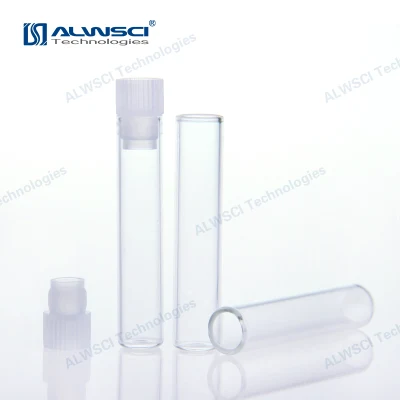Alwsci 1ml Clear Glass Shell Vial with Plug 8X40mm