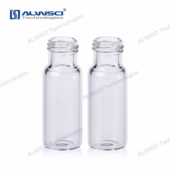 Alwsci Micro ND11 2ml Amber Snap Mouth Glassware Vials with Patch