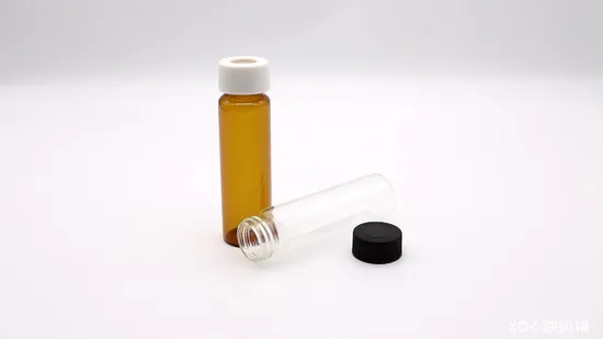 40ml EPA VOA Clear Glass Vial Headspace Plastic Cap
