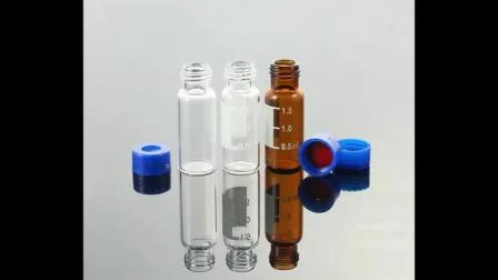 Alwsci 200UL 6mm Glass Vial Insert with Plastic Spring for 2ml 9-425 Vials